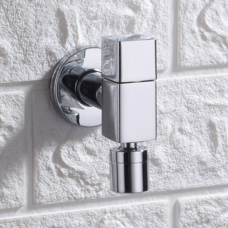 Frendorf | Zeitgenössischer Wandmontierter Badezimmer Wasserhahn Knopfgriff Massivmessing Runder Wasserhahn