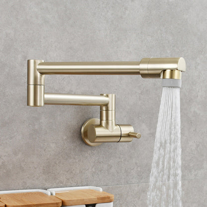 Frendorf | Moderner Pull-down Wasserhahn Einhand Wandmontierter Topf-Füller Niedrigprofil 1-Halter Füller