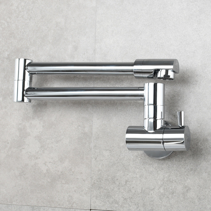 Frendorf | Moderner Pull-down Wasserhahn Einhand Wandmontierter Topf-Füller Niedrigprofil 1-Halter Füller