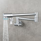 Frendorf | Moderner Pull-down Wasserhahn Einhand Wandmontierter Topf-Füller Niedrigprofil 1-Halter Füller