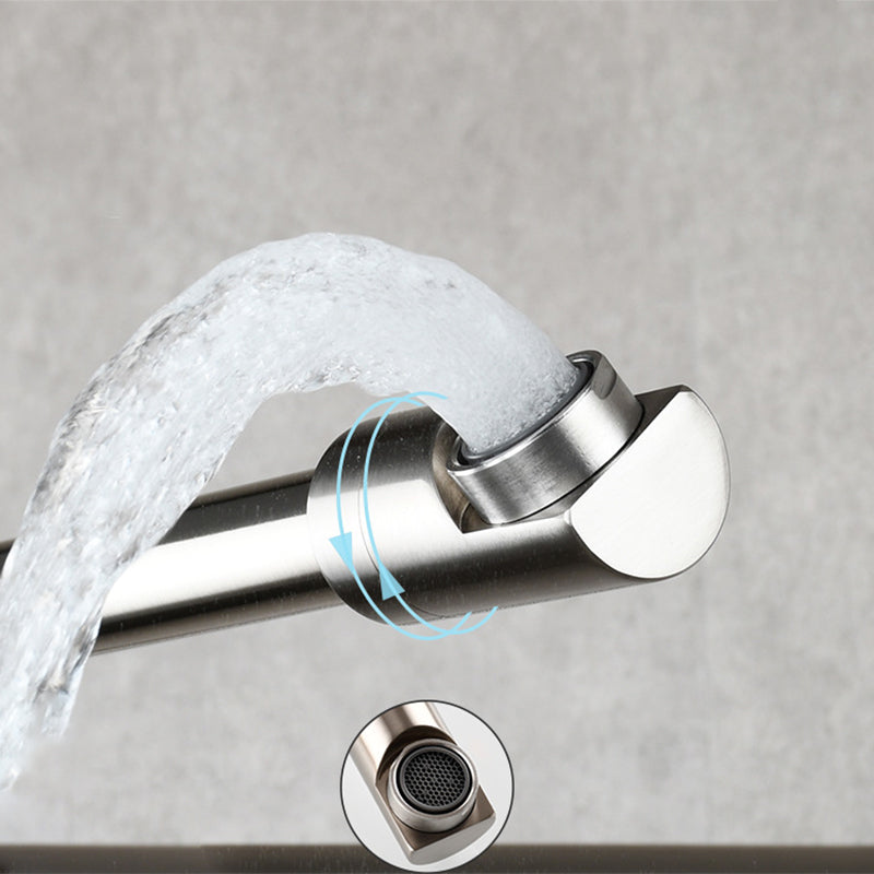 Frendorf | Moderner Pull-down Wasserhahn Einhand Wandmontierter Topf-Füller Niedrigprofil 1-Halter Füller