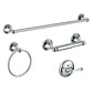 Frendorf | Metal Badset Traditioneller Stil Chrom Badzubehör Set