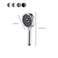 Frendorf | Matt Schwarz Handbrause Modern 3-Strahl Rund Wandmontierte Handbrause