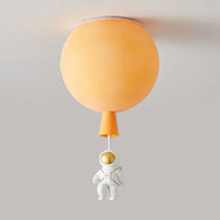 Frendorf | DreamScape | Moderne Mond/Astronauten LED Deckenlampe Acryl Grau/Weiß/Rosa/Rot/Grün/Gelb/Blau/Orange