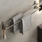 Frendorf | Graues Badezimmer Zubehör Set Zeitgenössischer Stil Aluminium Handtuchstange