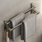 Frendorf | Graues Badezimmer Zubehör Set Zeitgenössischer Stil Aluminium Handtuchstange