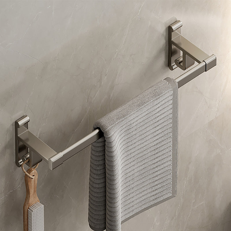 Frendorf | Graues Badezimmer Zubehör Set Zeitgenössischer Stil Aluminium Handtuchstange