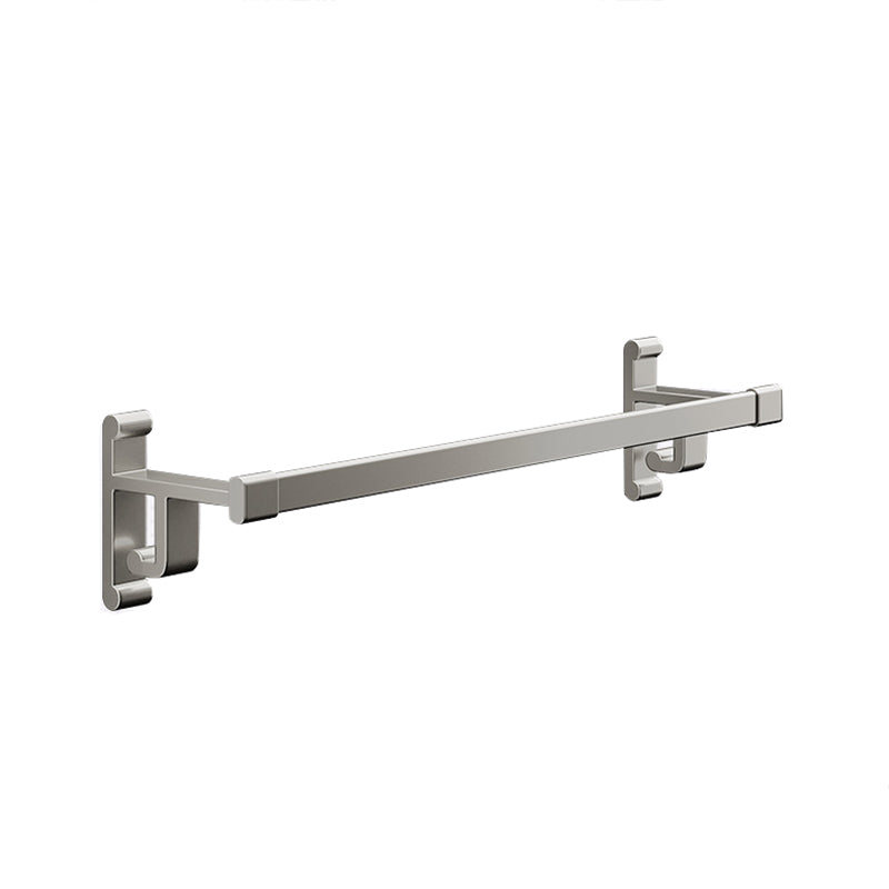 Frendorf | Graues Badezimmer Zubehör Set Zeitgenössischer Stil Aluminium Handtuchstange