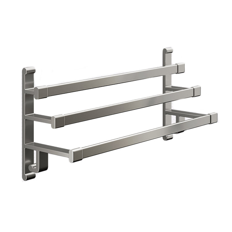 Frendorf | Graues Badezimmer Zubehör Set Zeitgenössischer Stil Aluminium Handtuchstange