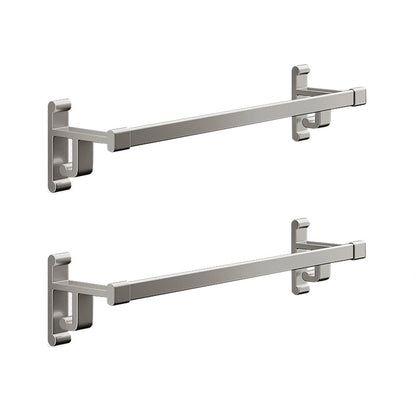 Frendorf | Graues Badezimmer Zubehör Set Zeitgenössischer Stil Aluminium Handtuchstange