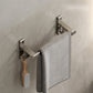 Frendorf | Graues Badezimmer Zubehör Set Zeitgenössischer Stil Aluminium Handtuchstange