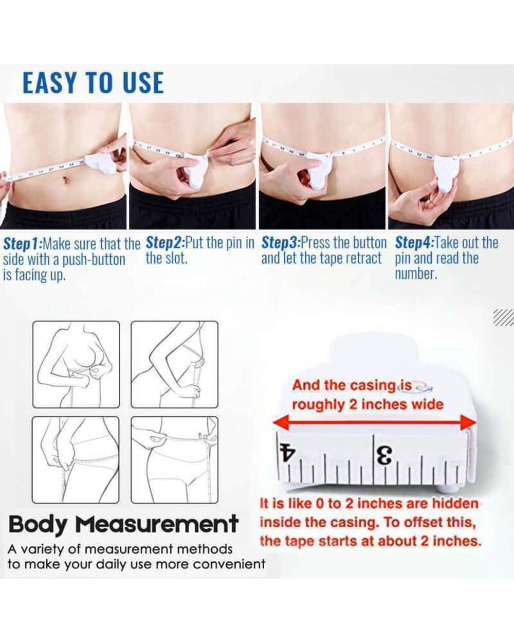 Frendorf | Automatisches teleskopisches tragbares Maßband