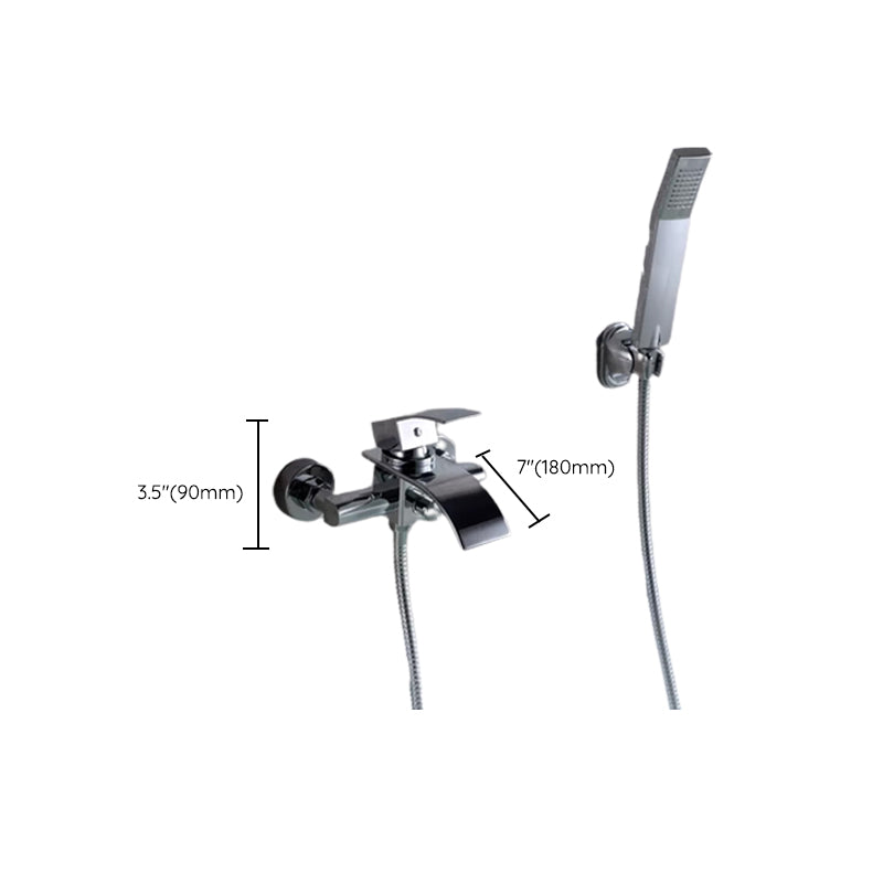 Frendorf | Badezimmer Badewannen-Auszugs-Wandmontierter Handbrause Fest Badewannen Wasserhahn