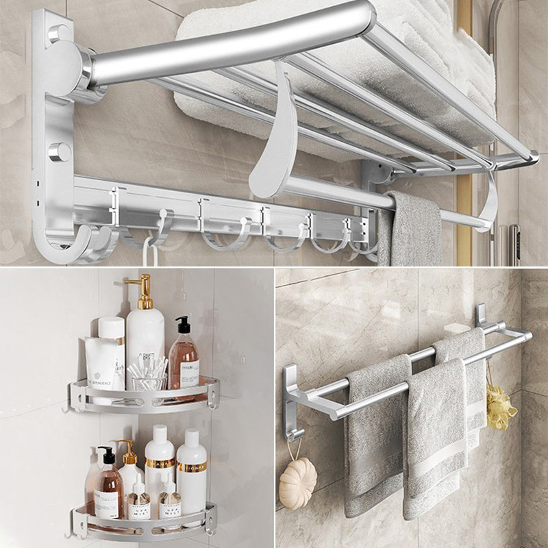 Frendorf | Chrome/Schwarz Klassisches Badezimmerzubehör Set Modernes Bade-Regal/Handtuchstange & Papierhalter