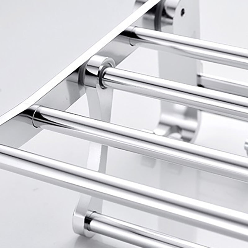 Frendorf | Chrome/Schwarz Klassisches Badezimmerzubehör Set Modernes Bade-Regal/Handtuchstange & Papierhalter