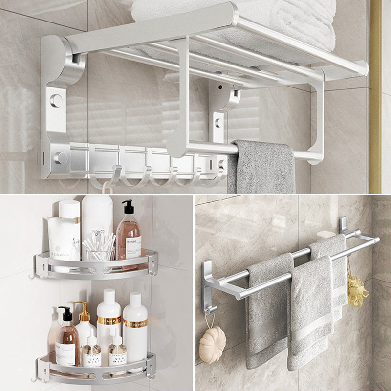 Frendorf | Chrome/Schwarz Klassisches Badezimmerzubehör Set Modernes Bade-Regal/Handtuchstange & Papierhalter