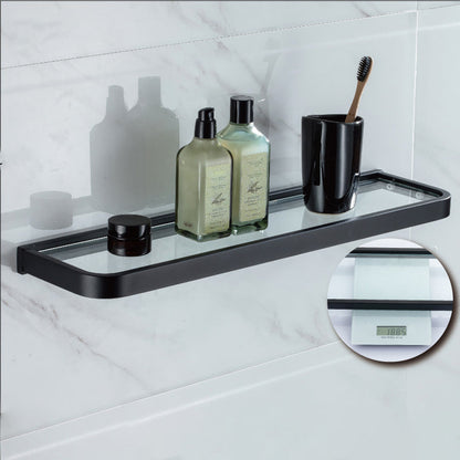 Frendorf | Modern Classic Badzubehörset aus Edelstahl Matt Schwarz Bademantelhaken/Handtuchring Bar