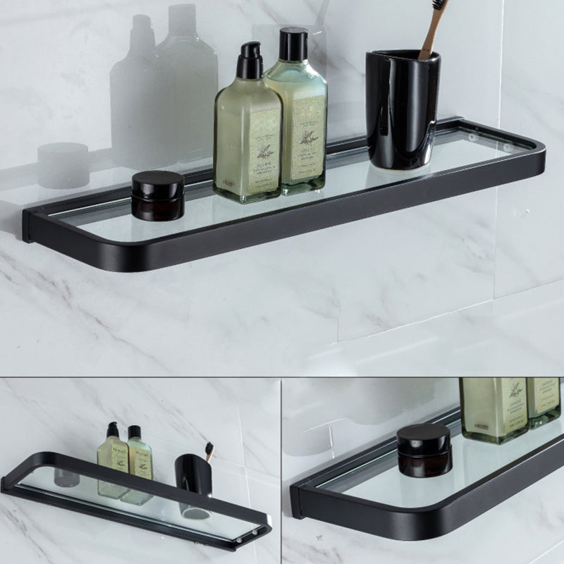 Frendorf | Modern Classic Badzubehörset aus Edelstahl Matt Schwarz Bademantelhaken/Handtuchring Bar