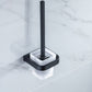 Frendorf | Modern Classic Badzubehörset aus Edelstahl Matt Schwarz Bademantelhaken/Handtuchring Bar