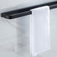 Frendorf | Modern Classic Badzubehörset aus Edelstahl Matt Schwarz Bademantelhaken/Handtuchring Bar