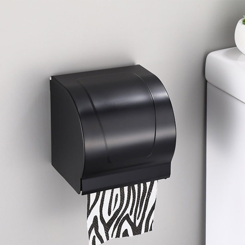 Frendorf | Zeitgemäßes Badezimmerzubehör-Set Schwarze Oberfläche Bademantelhaken/Handtuchring Bar