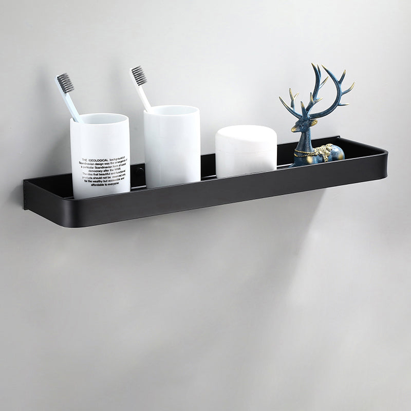 Frendorf | Zeitgemäßes Badezimmerzubehör-Set Schwarze Oberfläche Bademantelhaken/Handtuchring Bar