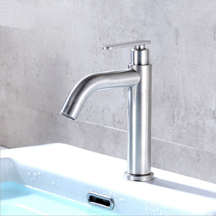 Frendorf | Modern Vessel Wasserhahn Edelstahl Niedriger Bogen Waschbecken Wasserhahn