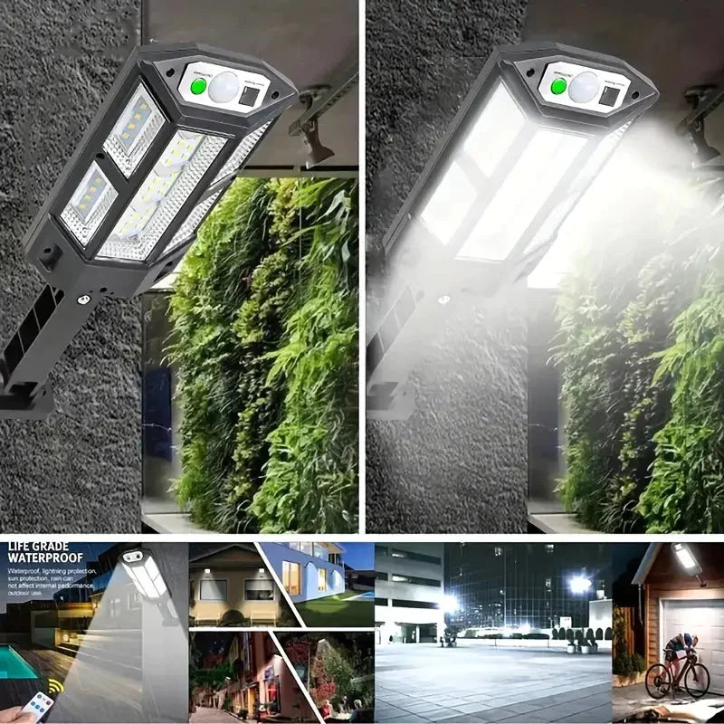 Frendorf | 6500K Helle LED Solar Wandlampe 3 Beleuchtungsmodi Licht