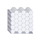 Frendorf | Hexagon Wandfliese Fettbeständiger Stahl und Küchenpapiertapete