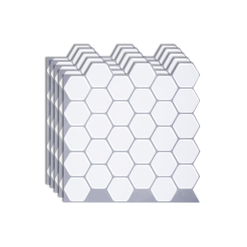 Frendorf | Hexagon Wandfliese Fettbeständiger Stahl und Küchenpapiertapete