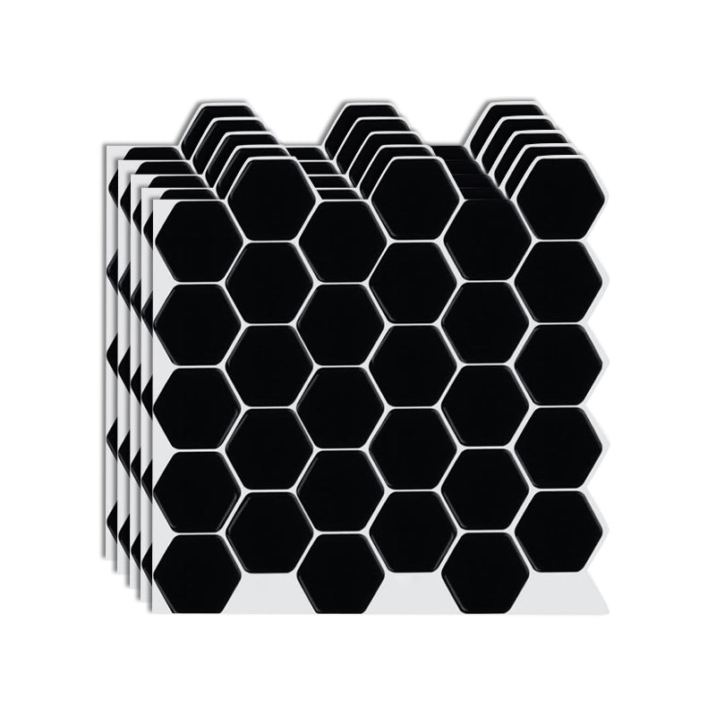 Frendorf | Hexagon Wandfliese Fettbeständiger Stahl und Küchenpapiertapete