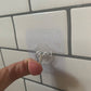 Frendorf | Hexagon Wandfliese Fettbeständiger Stahl und Küchenpapiertapete
