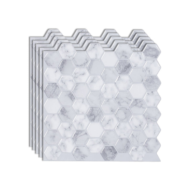 Frendorf | Hexagon Wandfliese Fettbeständiger Stahl und Küchenpapiertapete