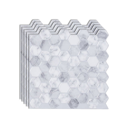 Frendorf | Hexagon Wandfliese Fettbeständiger Stahl und Küchenpapiertapete