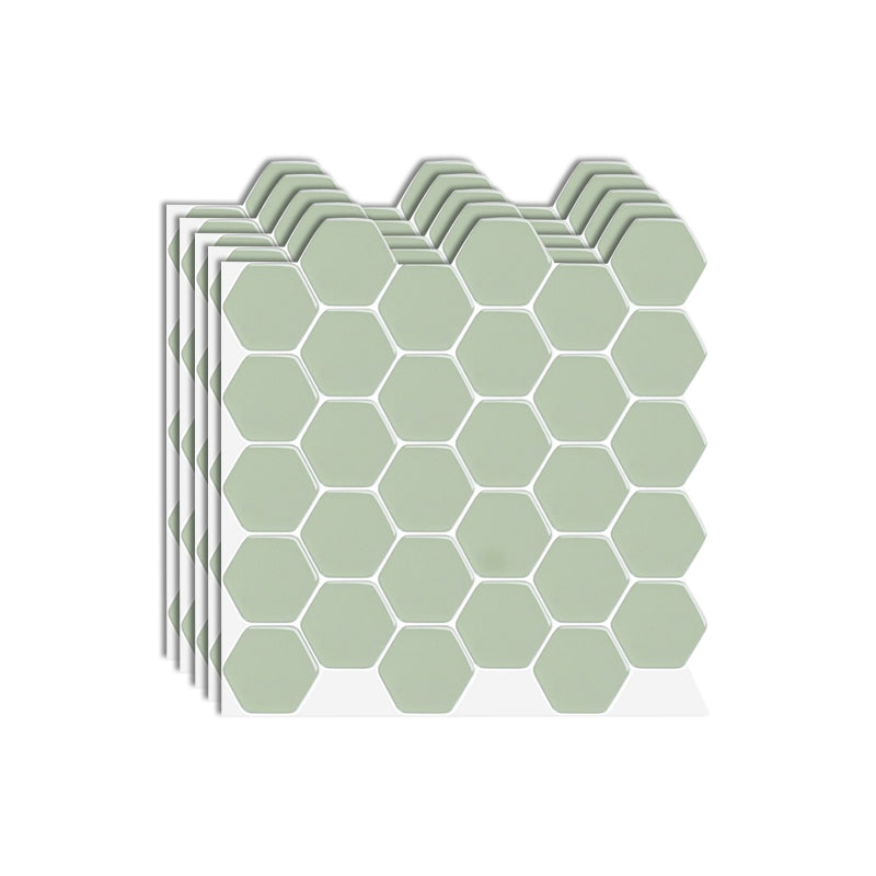 Frendorf | Hexagon Wandfliese Fettbeständiger Stahl und Küchenpapiertapete