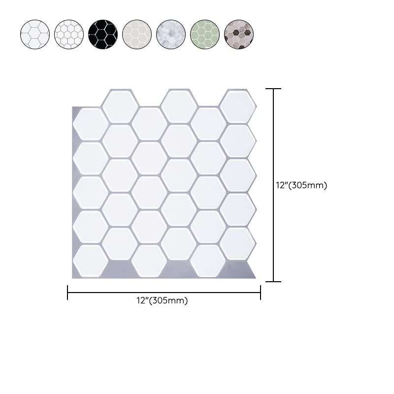 Frendorf | Hexagon Wandfliese Fettbeständiger Stahl und Küchenpapiertapete