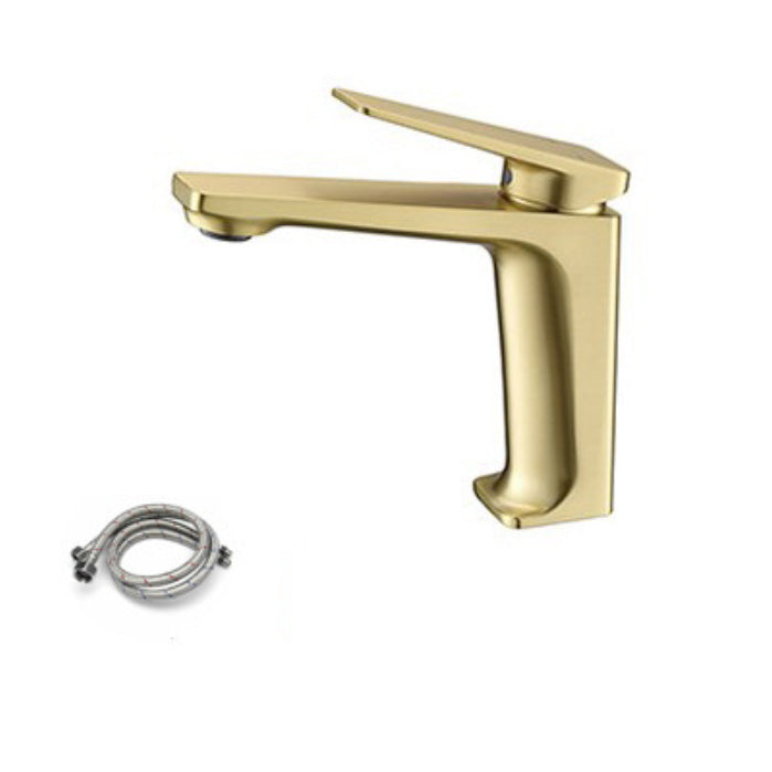 Frendorf | Glam Copper Vessel Faucet Lever Handles Niedriger Bogen Vessel Faucet für Badezimmer