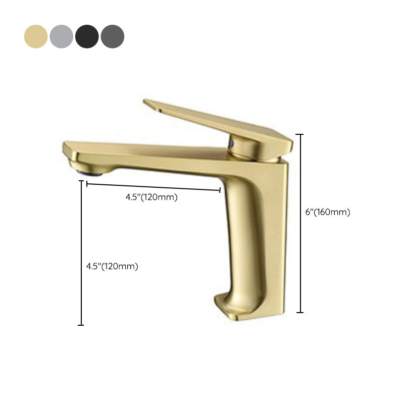 Frendorf | Glam Copper Vessel Faucet Lever Handles Niedriger Bogen Vessel Faucet für Badezimmer