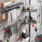Frendorf | Moderne Badezimmer Zubehör Hardware Set Graue Handtuchstange Badregal Bad Hardware Set
