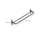 Frendorf | Moderne Badezimmer Zubehör Hardware Set Graue Handtuchstange Badregal Bad Hardware Set