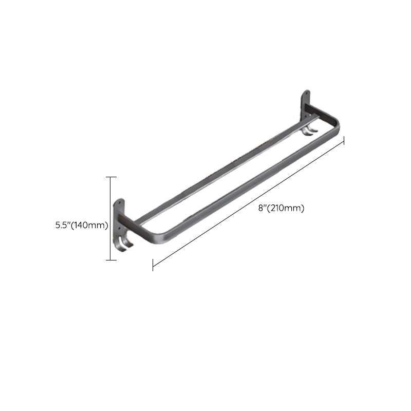Frendorf | Moderne Badezimmer Zubehör Hardware Set Graue Handtuchstange Badregal Bad Hardware Set