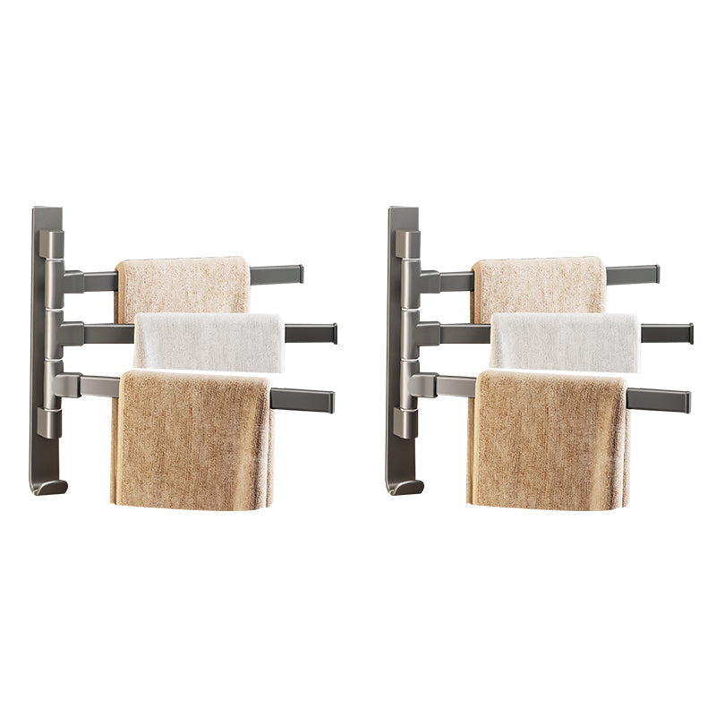 Frendorf | Contemporary Gray Bathroom Accessory Set  Aluminium Handtuchhalter