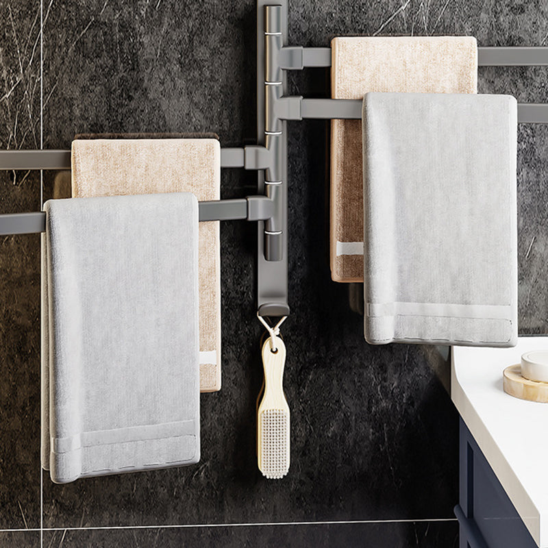 Frendorf | Contemporary Gray Bathroom Accessory Set  Aluminium Handtuchhalter