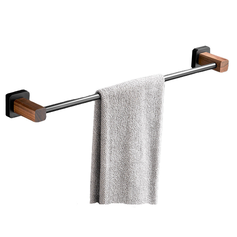 Frendorf | Holz- & Aluminium Badezimmerset Braun Badezimmerzubehörset