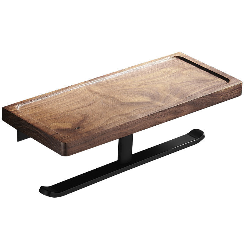 Frendorf | Holz- & Aluminium Badezimmerset Braun Badezimmerzubehörset
