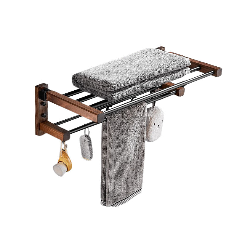 Frendorf | Holz- & Aluminium Badezimmerset Braun Badezimmerzubehörset