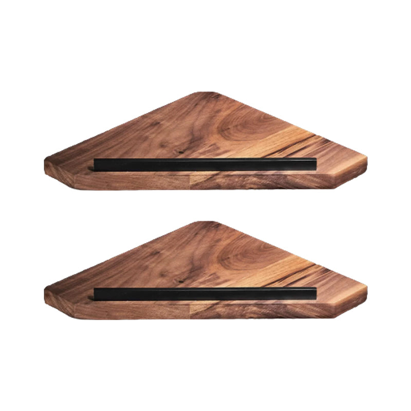 Frendorf | Holz- & Aluminium Badezimmerset Braun Badezimmerzubehörset