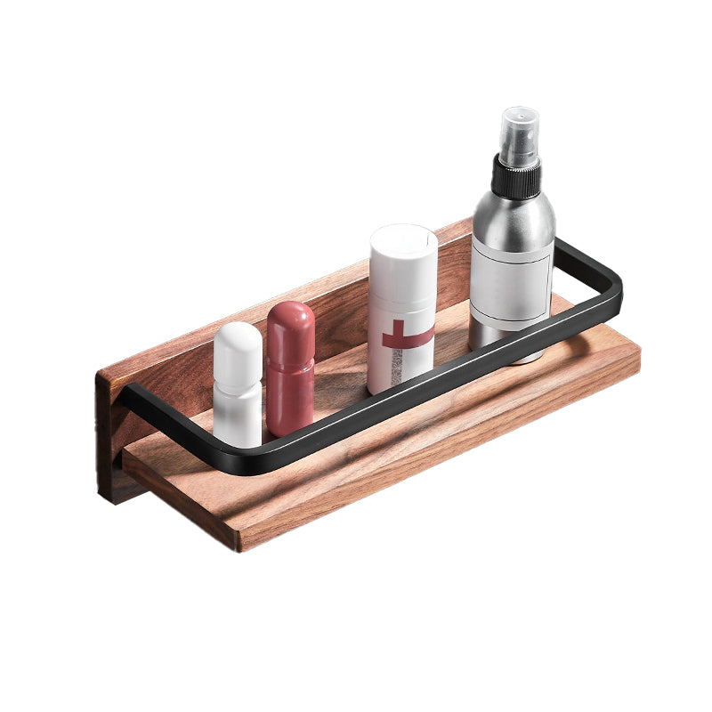 Frendorf | Holz- & Aluminium Badezimmerset Braun Badezimmerzubehörset