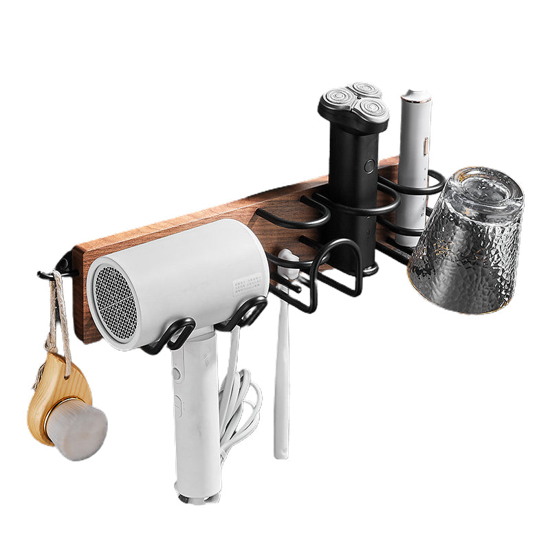 Frendorf | Holz- & Aluminium Badezimmerset Braun Badezimmerzubehörset