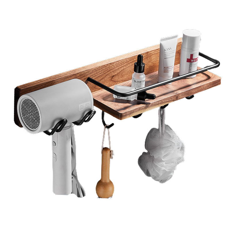 Frendorf | Holz- & Aluminium Badezimmerset Braun Badezimmerzubehörset
